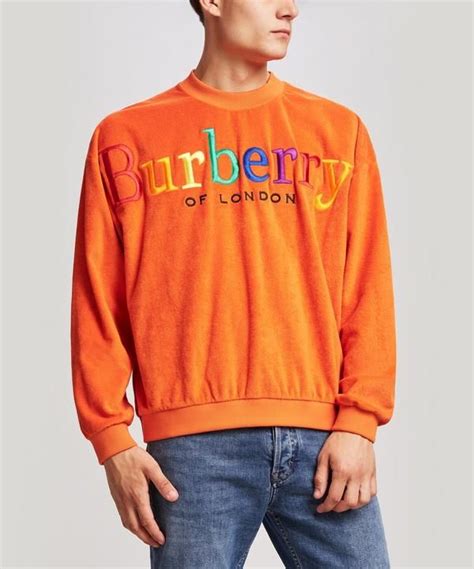 burberry rainbow towel sweatshirt|burberry clothing for men.